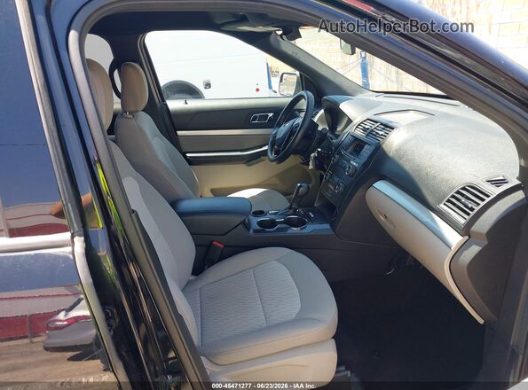 1FM5K7B89JGC45119 2018 FORD EXPLORER Черный Вид салона спереди