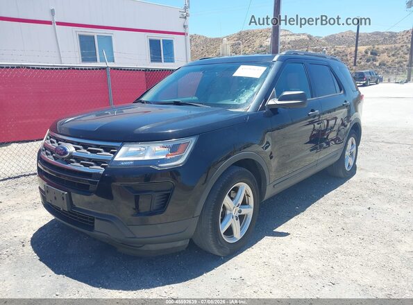 1FM5K7B89JGC45122 2018 FORD EXPLORER Black Przód lewy