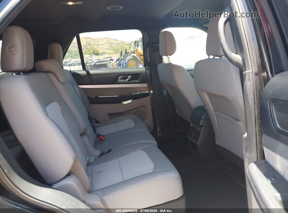 1FM5K7B89JGC45122 2018 FORD EXPLORER Black Widok naklejki z numerem VIN
