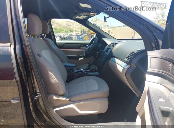 1FM5K7B89JGC45122 2018 FORD EXPLORER Black Widok wnętrza z przodu