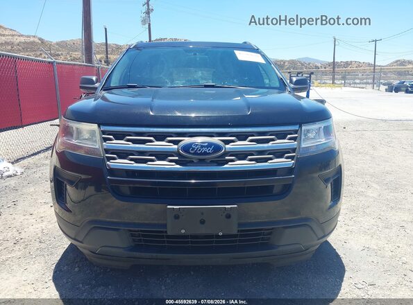 1FM5K7B89JGC45122 2018 FORD EXPLORER Black Widok wnętrza z tyłu