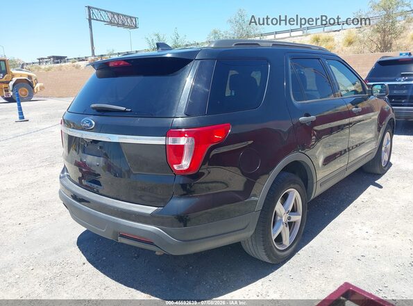 1FM5K7B89JGC45122 2018 FORD EXPLORER Black Tył prawy