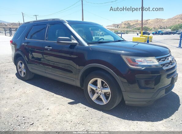 1FM5K7B89JGC45122 2018 FORD EXPLORER Black Widok wnętrza 360 stopni