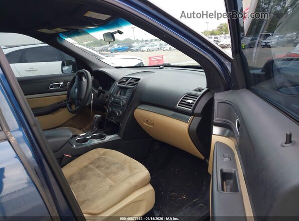1FM5K7B8XHGA56067 2017 FORD EXPLORER Blue წინა სალონის ხედი
