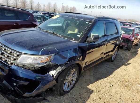 1FM5K7B8XHGC29845 2017 FORD EXPLORER Синий Задняя левая четверть