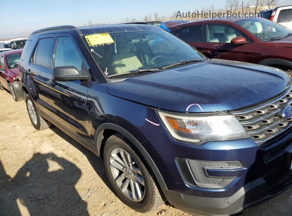 1FM5K7B8XHGC29845 2017 FORD EXPLORER Синий Вид задних сидений
