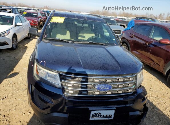 1FM5K7B8XHGC29845 2017 FORD EXPLORER Синий Вид задней части салона