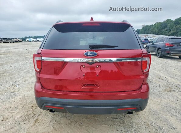 1FM5K7B8XHGC52381 2017 FORD EXPLORER Красный Вид сзади