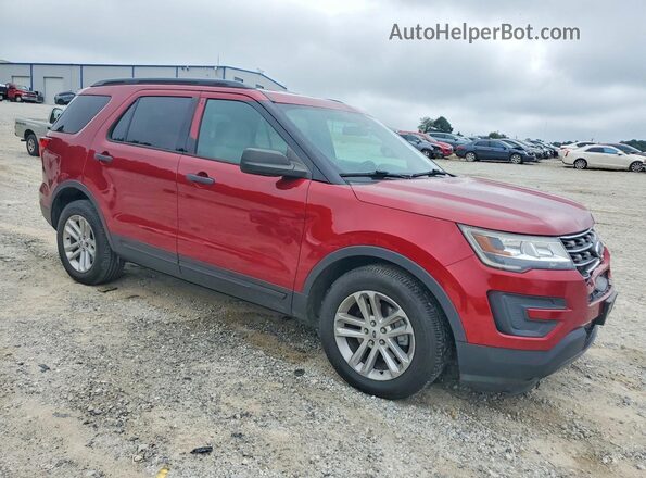 1FM5K7B8XHGC52381 2017 FORD EXPLORER Красный Передняя правая четверть