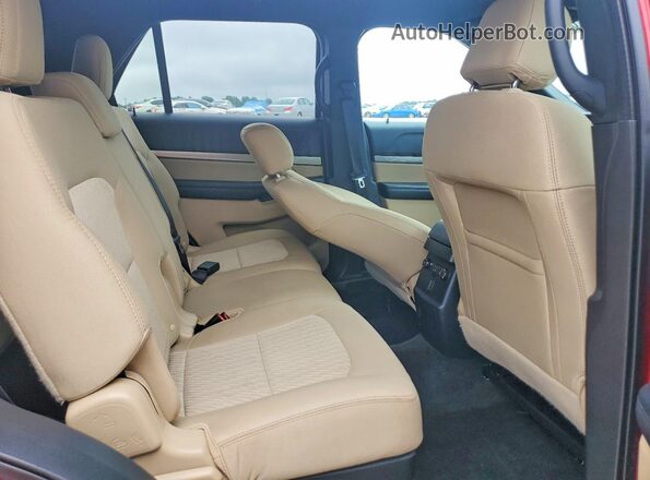 1FM5K7B8XHGC52381 2017 FORD EXPLORER Красный Вид задних сидений