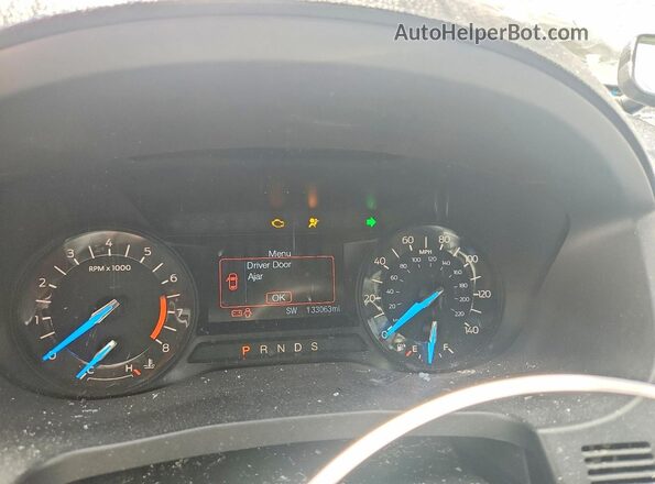 1FM5K7BH0HGA21943 2017 FORD EXPLORER White Instrument cluster view