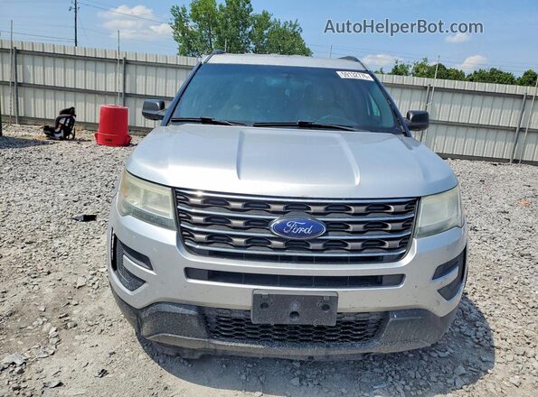 1FM5K7BH0HGB30239 2017 FORD EXPLORER Silver Front view