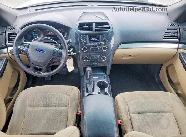 1FM5K7BH1GGA89425 2016 FORD EXPLORER White Vista del salpicadero