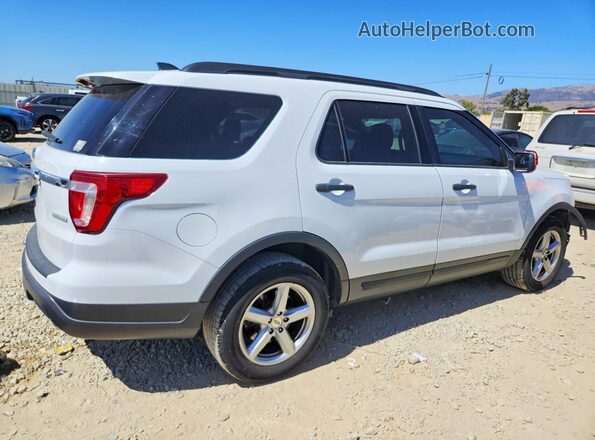 1FM5K7BH4JGC49224 2018 FORD EXPLORER White Rear right