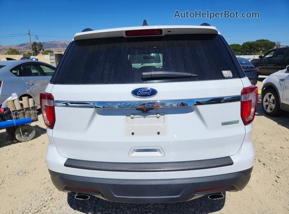 1FM5K7BH4JGC49224 2018 FORD EXPLORER White Rear view