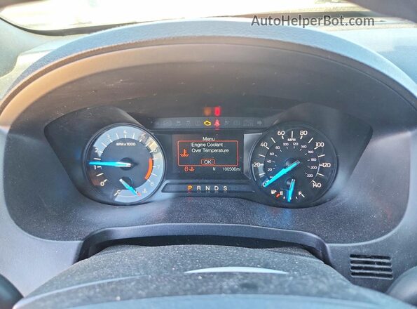 1FM5K7BH4JGC49224 2018 FORD EXPLORER White Instrument cluster view