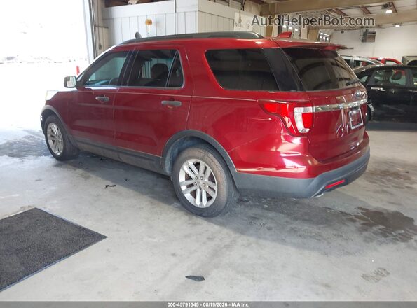1FM5K7BH5HGC88463 2017 FORD EXPLORER Red Trasero izquierdo