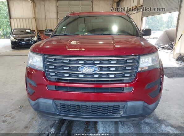 1FM5K7BH5HGC88463 2017 FORD EXPLORER Red Vista del cuadro de instrumentos