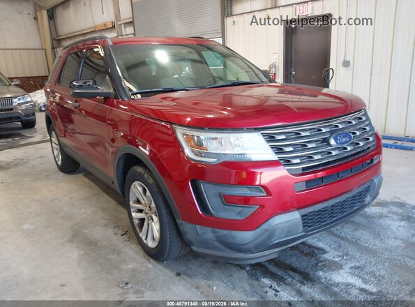 1FM5K7BH5HGC88463 2017 FORD EXPLORER Red Vista frontal