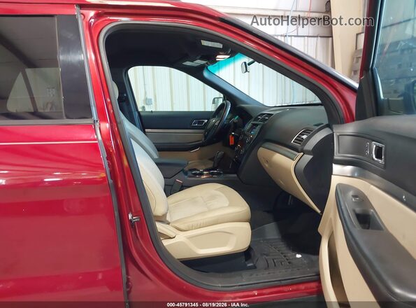 1FM5K7BH5HGC88463 2017 FORD EXPLORER Red Vista interior delantera