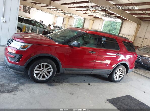 1FM5K7BH5HGC88463 2017 FORD EXPLORER Red Vista interior de 360 grados