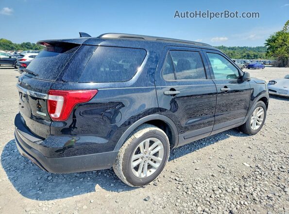 1FM5K7BH6HGD80830 2017 FORD EXPLORER Black უკანა ხედი