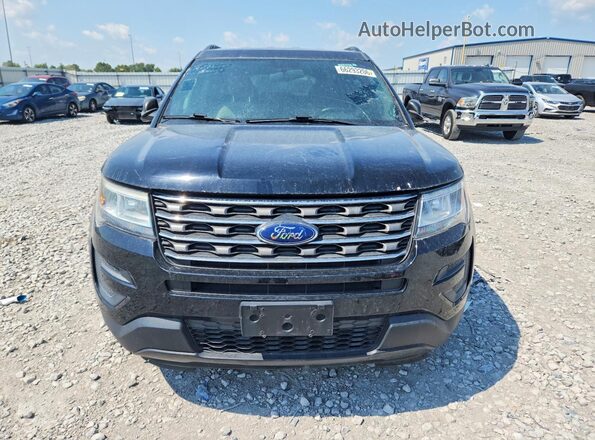 1FM5K7BH6HGD80830 2017 FORD EXPLORER Black ხელსაწყოთა პანელის ხედი