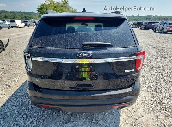1FM5K7BH6HGD80830 2017 FORD EXPLORER Black ძრავის განყოფილების ხედი