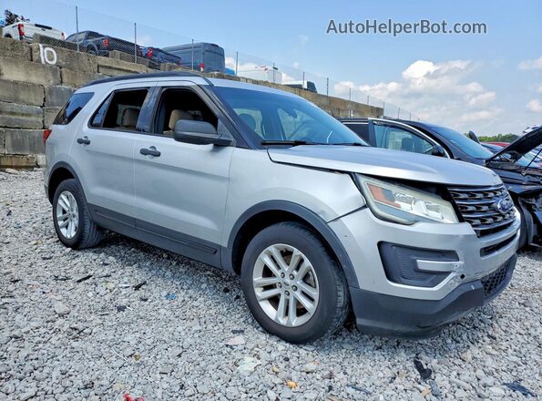 1FM5K7BH8GGC03386 2016 FORD EXPLORER Серебряный Передняя правая четверть