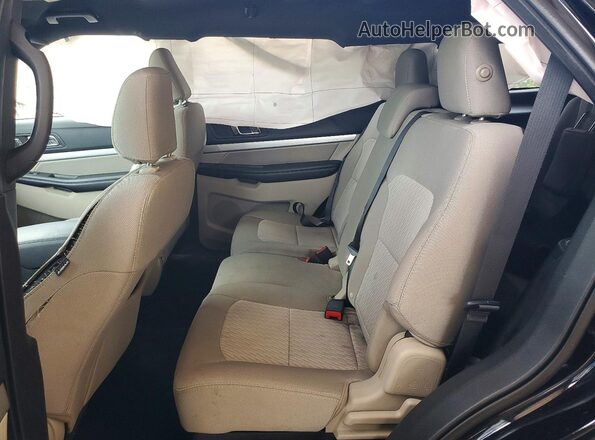 1FM5K7BHXKGA48848 2019 FORD EXPLORER Black Vista de los asientos traseros