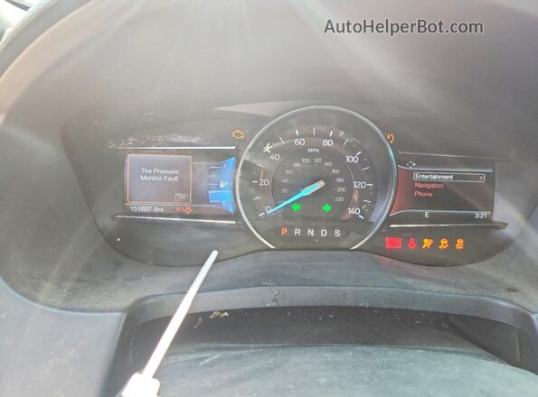 1FM5K7D80GGC34645 2016 FORD EXPLORER Red Սարքավորումների վահանակի տեսք