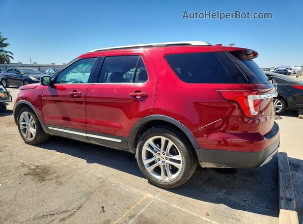 1FM5K7D80GGC34645 2016 FORD EXPLORER Red Հետևի ձախ