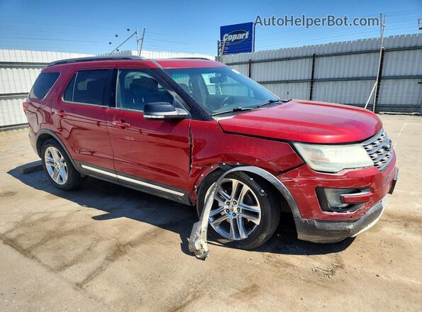 1FM5K7D80GGC34645 2016 FORD EXPLORER Red Առջևի աջ