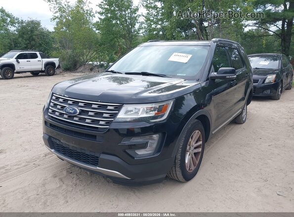 1FM5K7D80HGC55917 2017 FORD EXPLORER Черный Передняя левая четверть
