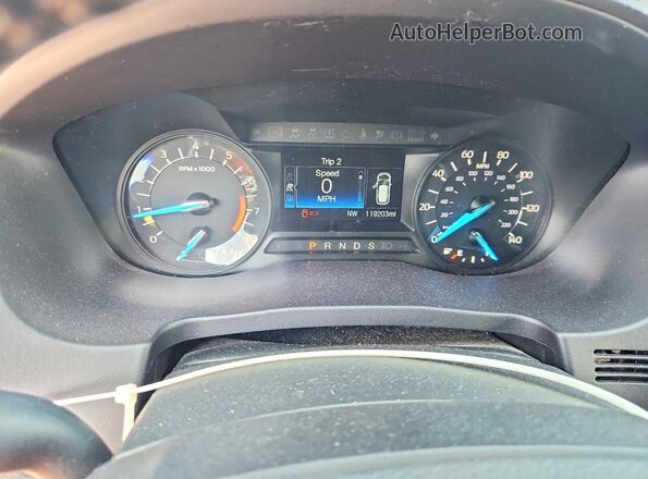 1FM5K7D80HGD36805 2017 FORD EXPLORER Blue Widok zestawu wskaźników