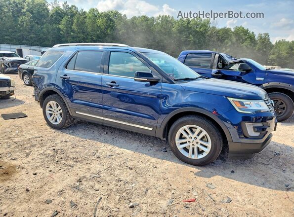 1FM5K7D80HGD36805 2017 FORD EXPLORER Blue Przód prawy