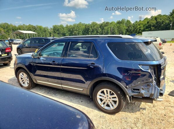 1FM5K7D80HGD36805 2017 FORD EXPLORER Blue Tył lewy