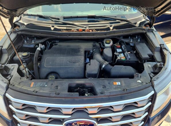 1FM5K7D80HGD36805 2017 FORD EXPLORER Blue Widok komory silnika