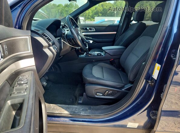 1FM5K7D80HGD36805 2017 FORD EXPLORER Blue Widok wnętrza z przodu