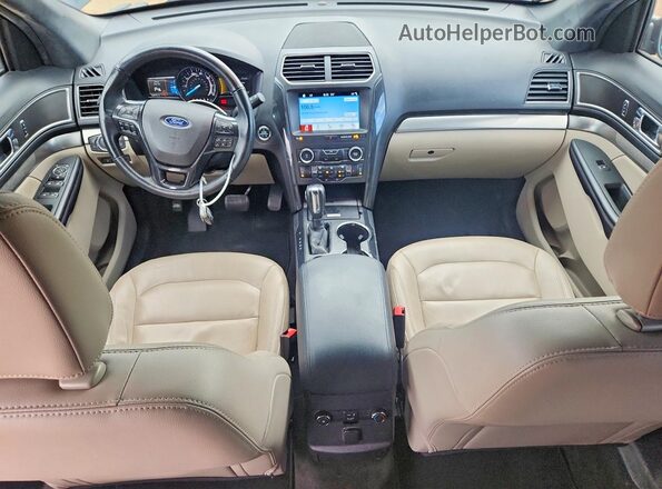 1FM5K7D80JGA58963 2018 FORD EXPLORER Black წინა პანელის ხედი