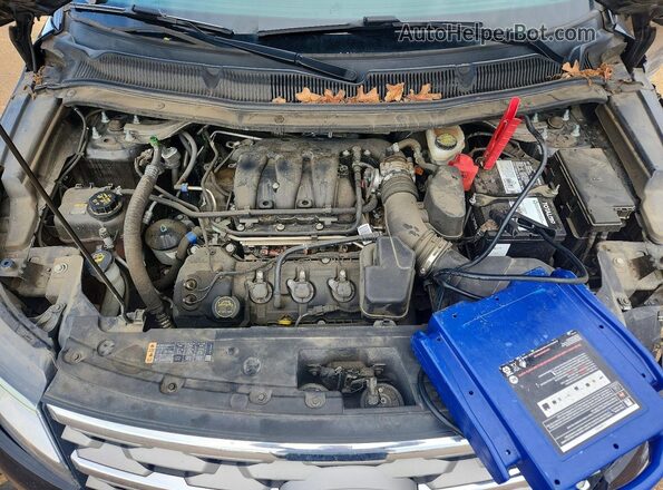1FM5K7D80JGA58963 2018 FORD EXPLORER Black ძრავის განყოფილების ხედი