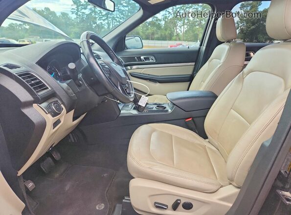 1FM5K7D80JGA58963 2018 FORD EXPLORER Black წინა სალონის ხედი
