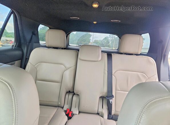 1FM5K7D80JGA58963 2018 FORD EXPLORER Black უკანა სავარძლების ხედი