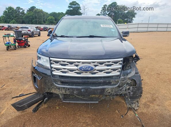 1FM5K7D80JGA58963 2018 FORD EXPLORER Black წინა ხედი