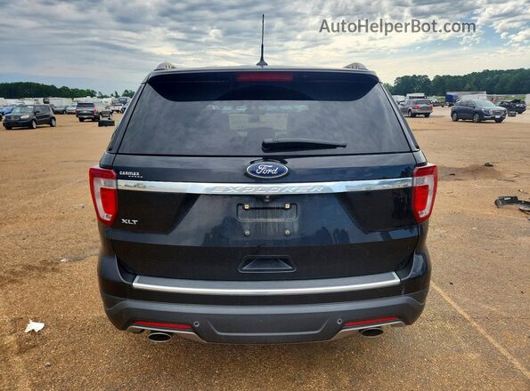 1FM5K7D80JGA58963 2018 FORD EXPLORER Black უკანა ხედი