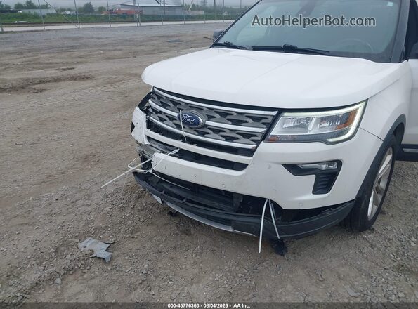 1FM5K7D80JGA87380 2018 FORD EXPLORER White Vista frontal
