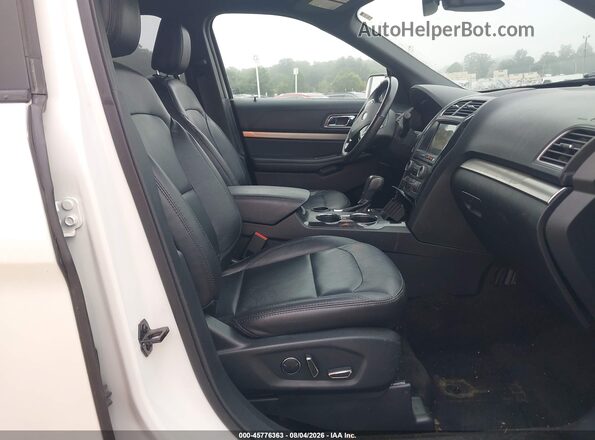 1FM5K7D80JGA87380 2018 FORD EXPLORER White Vista interior delantera
