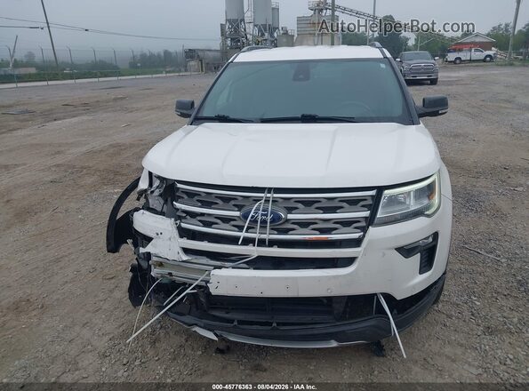 1FM5K7D80JGA87380 2018 FORD EXPLORER White Vista del cuadro de instrumentos