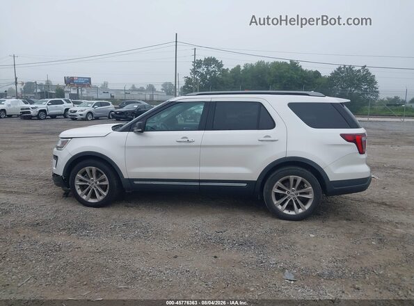 1FM5K7D80JGA87380 2018 FORD EXPLORER White Vista interior de 360 grados