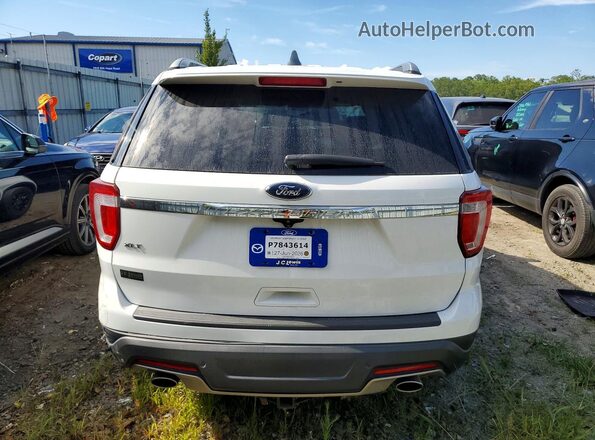 1FM5K7D80JGA95608 2018 FORD EXPLORER White უკანა ხედი